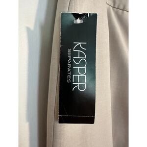 NWT Kasper Lined Dress Slacks Beige Size 18